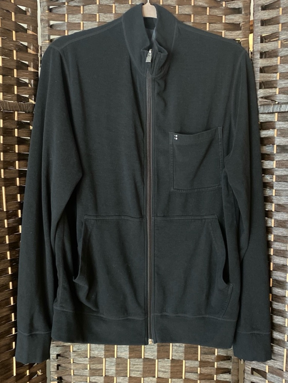 Landau/White Cross CRFT WJ706 Unisex Reversible Scrub Jacket Black Medium.